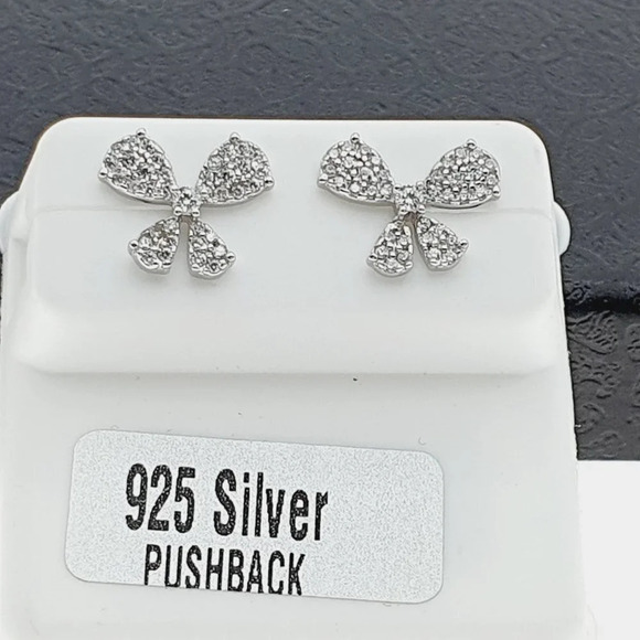 925 sterling silver luxury CZ earrings for women/girls, Best RJUS2141 - Picture 8 of 11